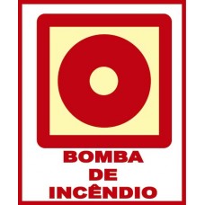 SETA FOTOLUMINESCENTE BOMBA DE INCÊNDIO 10X15cm